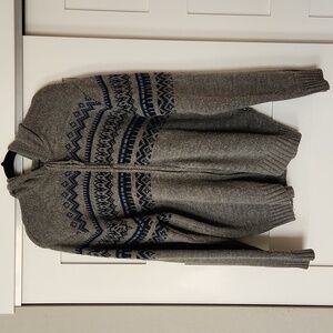 Franco Danti Made In Italy Men's Zip up Sweater Wool Size L
